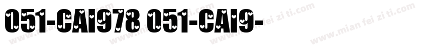 051-CAI978 051-CAI9字体转换